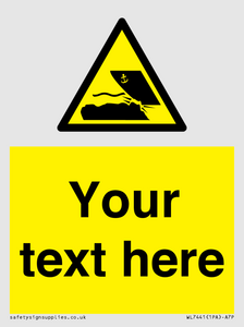 Custom Warning submerged objects in watercraft areas